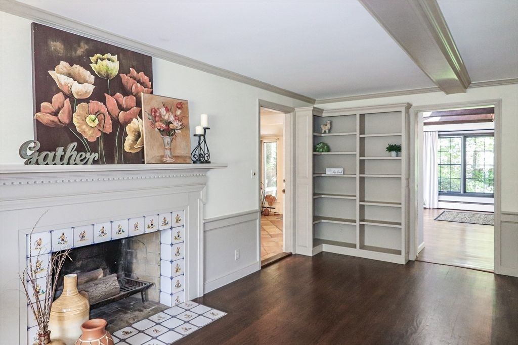 Fireplace, Interior, Wood Texture Flooring