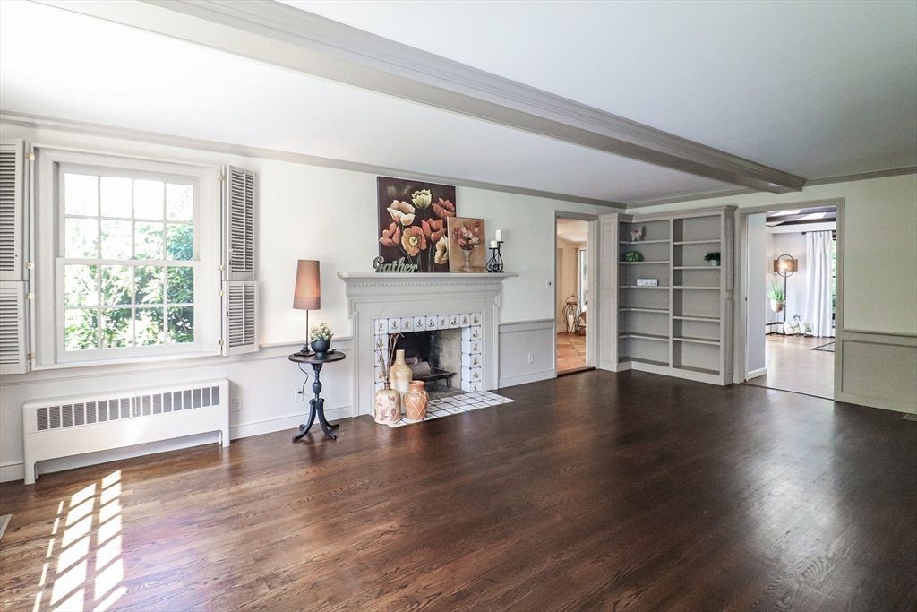Empty room, Fireplace, Interior, Wood Texture Flooring