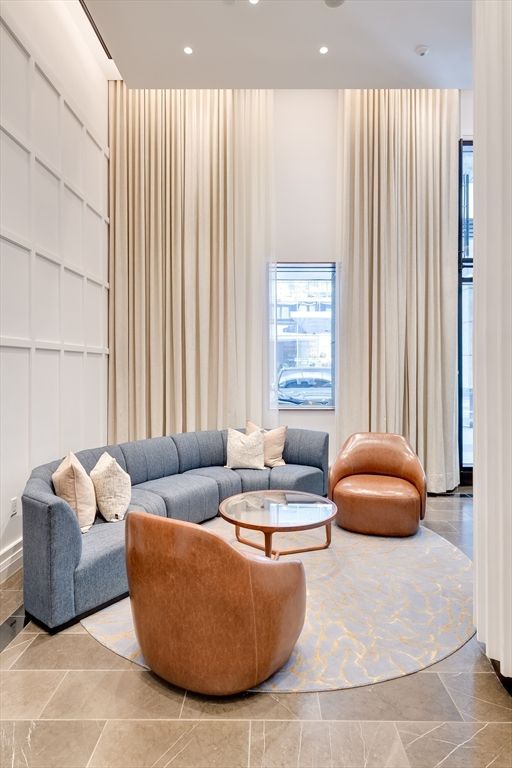 Interior, Living room, Recessed Lighting