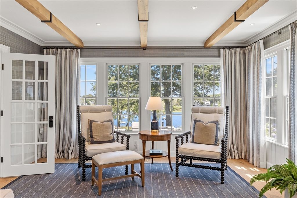 Interior, Recessed Lighting, Wooden Beams, Wood Texture Flooring
