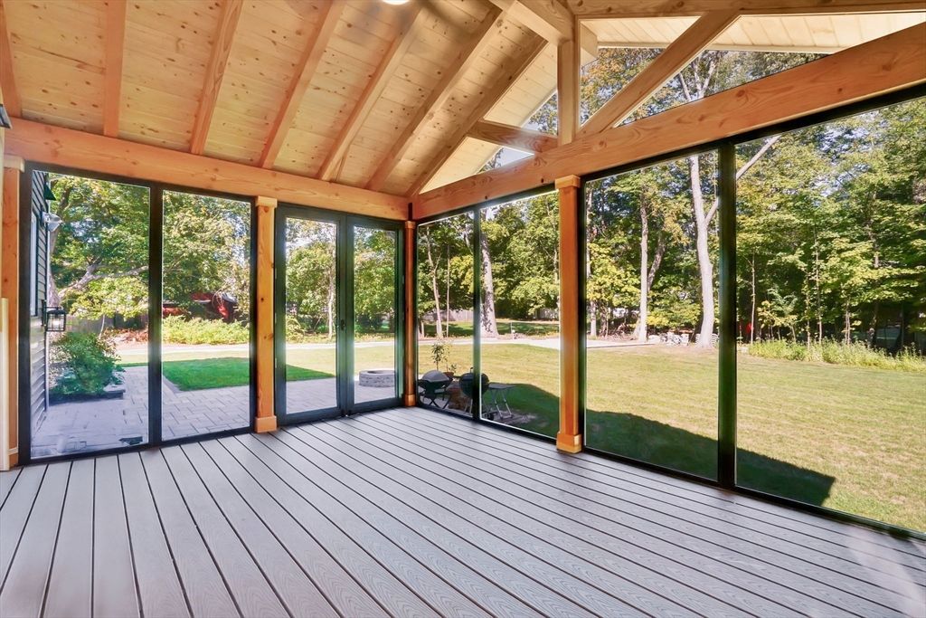 Interior, Sun Room, Wooden Beams, Wooden Ceilings, Wood Texture Flooring