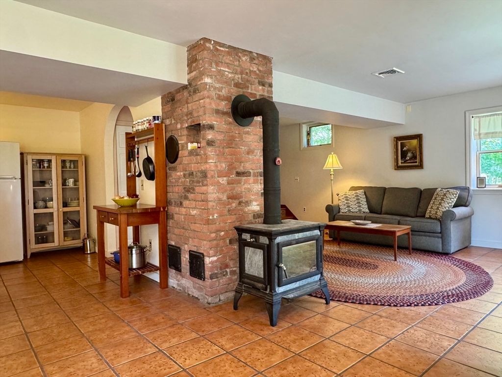 Fireplace, Interior, Living room, Stone Walls