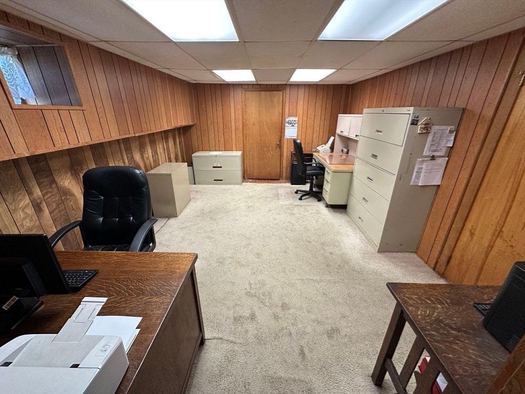 Home Office, Interior, Wooden Walls