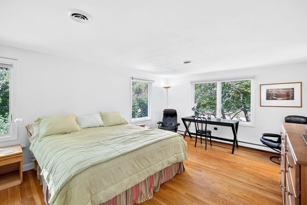 Bedroom, Home Office, Interior, Wood Texture Flooring