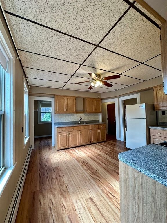 Interior, Kitchen, Wood Texture Flooring