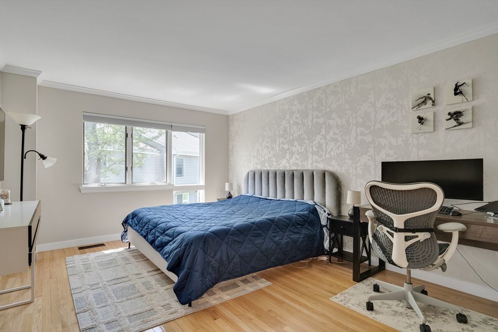 Bedroom, Home Office, Interior, Wood Texture Flooring