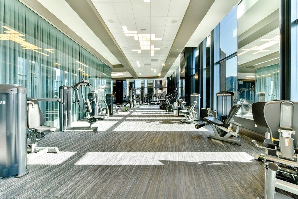 Fitness Equipment, Gym, Interior, Recessed Lighting