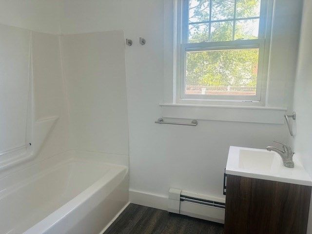 Bathroom, Interior, Wood Texture Flooring