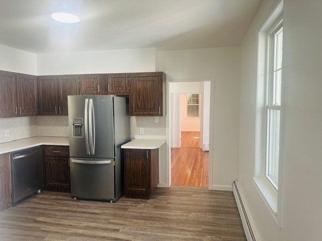 Interior, Kitchen, Wood Texture Flooring