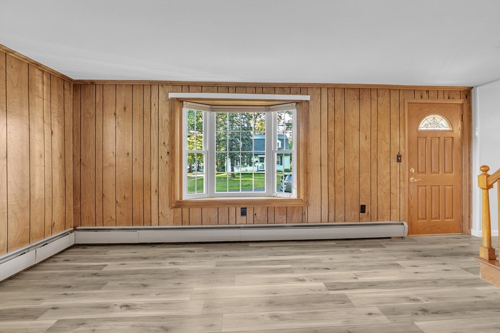Empty room, Interior, Wood Texture Flooring, Wooden Walls
