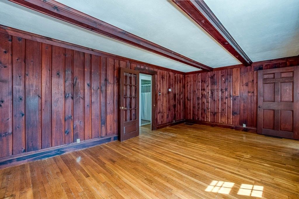 Empty room, Interior, Wood Texture Flooring, Wooden Walls