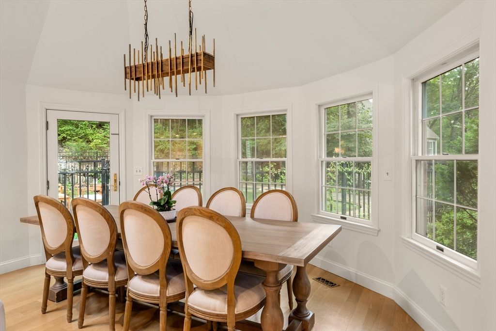 Dining room, Interior, Wood Texture Flooring