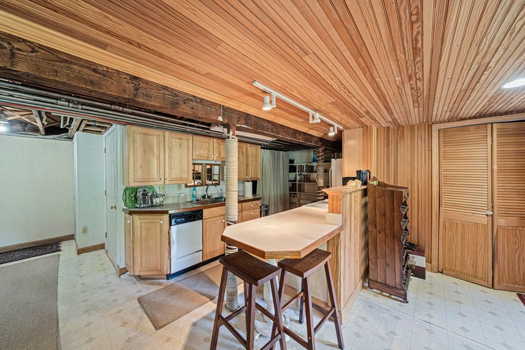 Interior, Kitchen, Wooden Ceilings, Wooden Walls