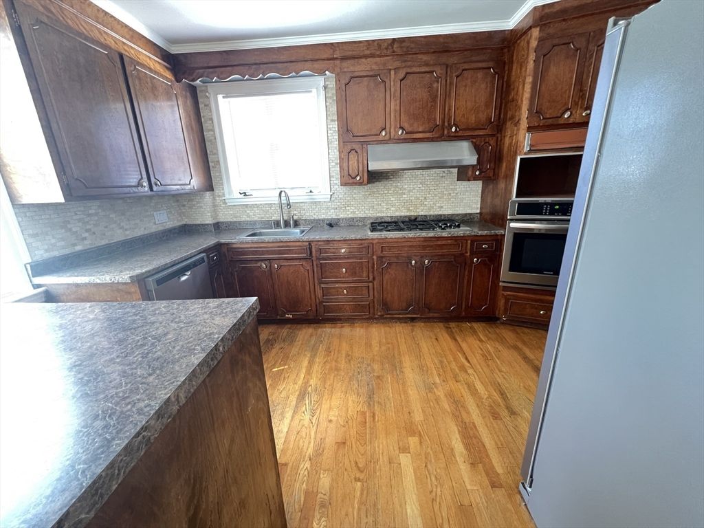 Interior, Kitchen, Wood Texture Flooring