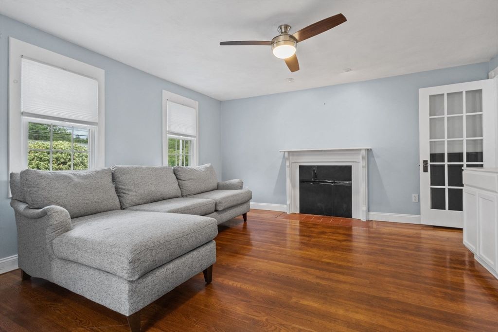 Fireplace, Interior, Wood Texture Flooring