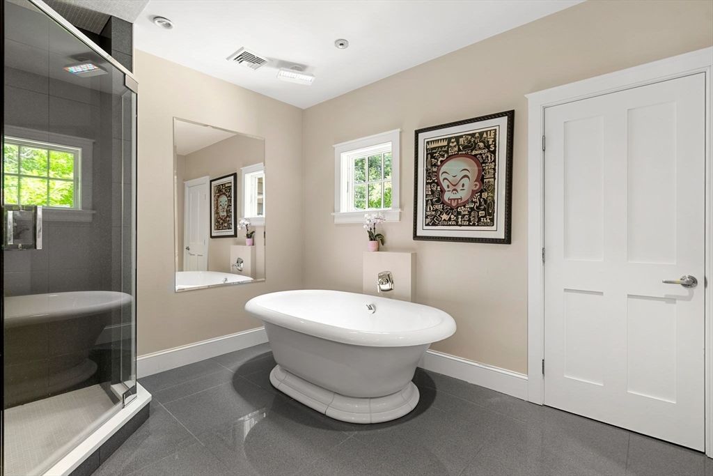 Bathroom, Free Standing Baths, Interior, Recessed Lighting