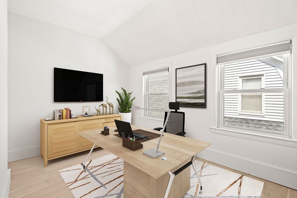 Home Office, Interior, Wood Texture Flooring