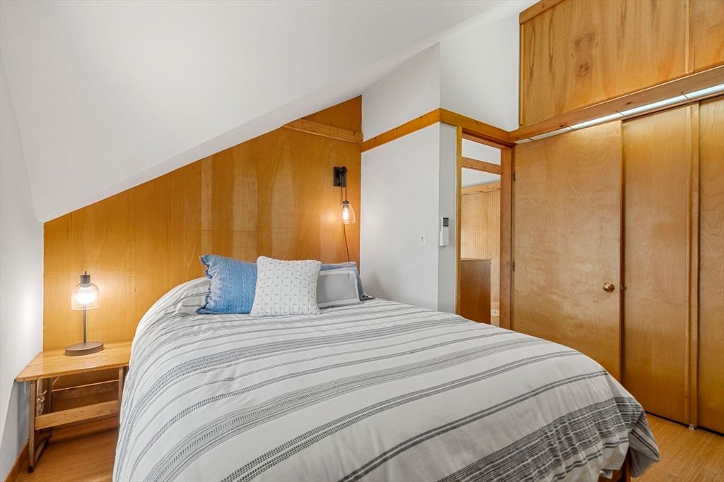 Bedroom, Interior, Wood Texture Flooring, Wooden Walls
