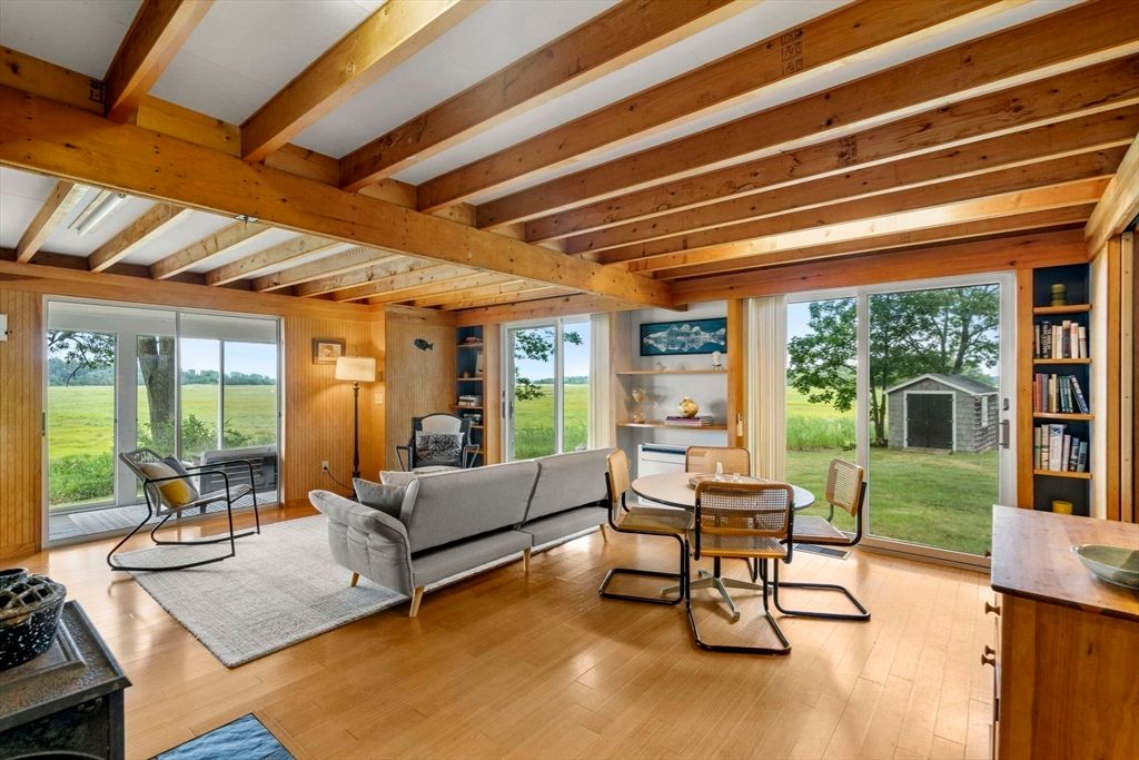 Interior, Living room, Wooden Beams, Wood Texture Flooring, Wooden Walls