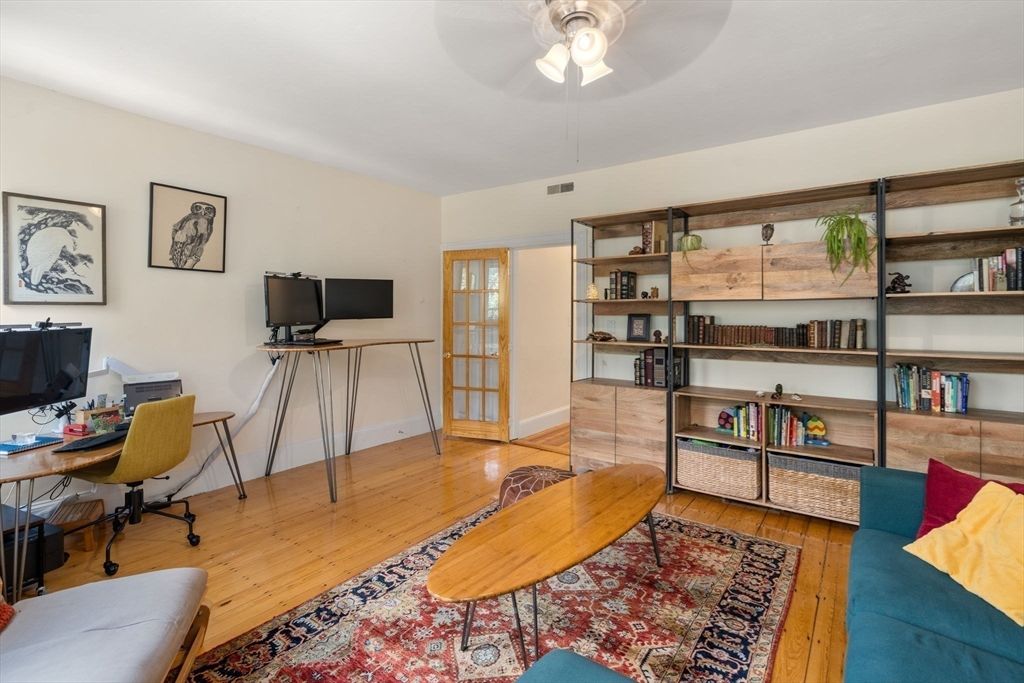 Home Office, Interior, Wood Texture Flooring