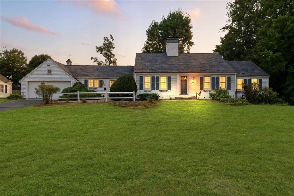 Attached, Backyard, Detached Garage, Exterior, Facade, Cape Cod
