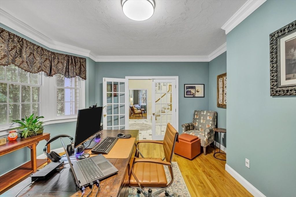 Home Office, Interior, Wood Texture Flooring