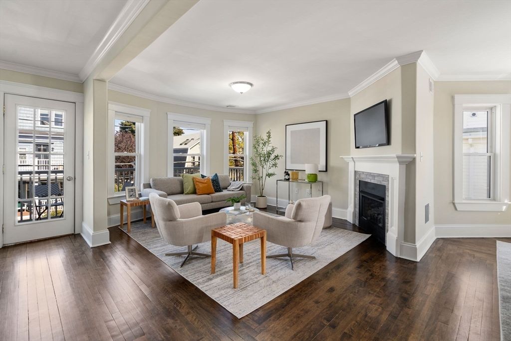 Fireplace, Interior, Living room, Wood Texture Flooring