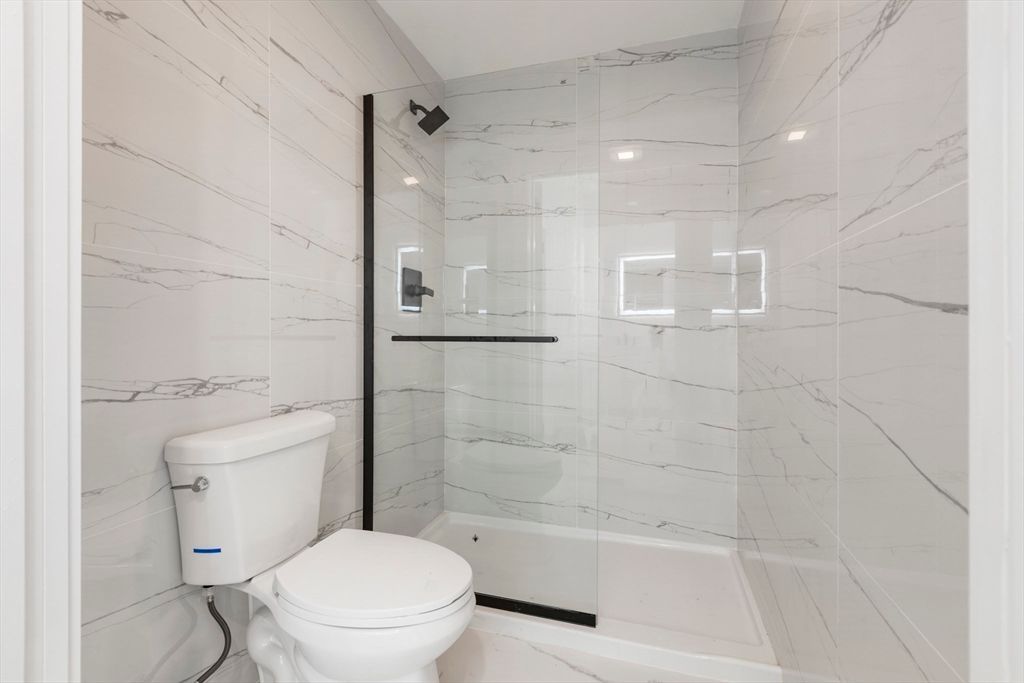 Bathroom, Glass Shower, Interior, Marble Walls