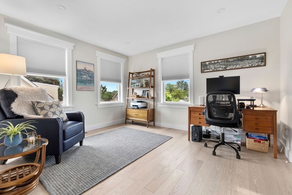 Home Office, Interior, Wood Texture Flooring