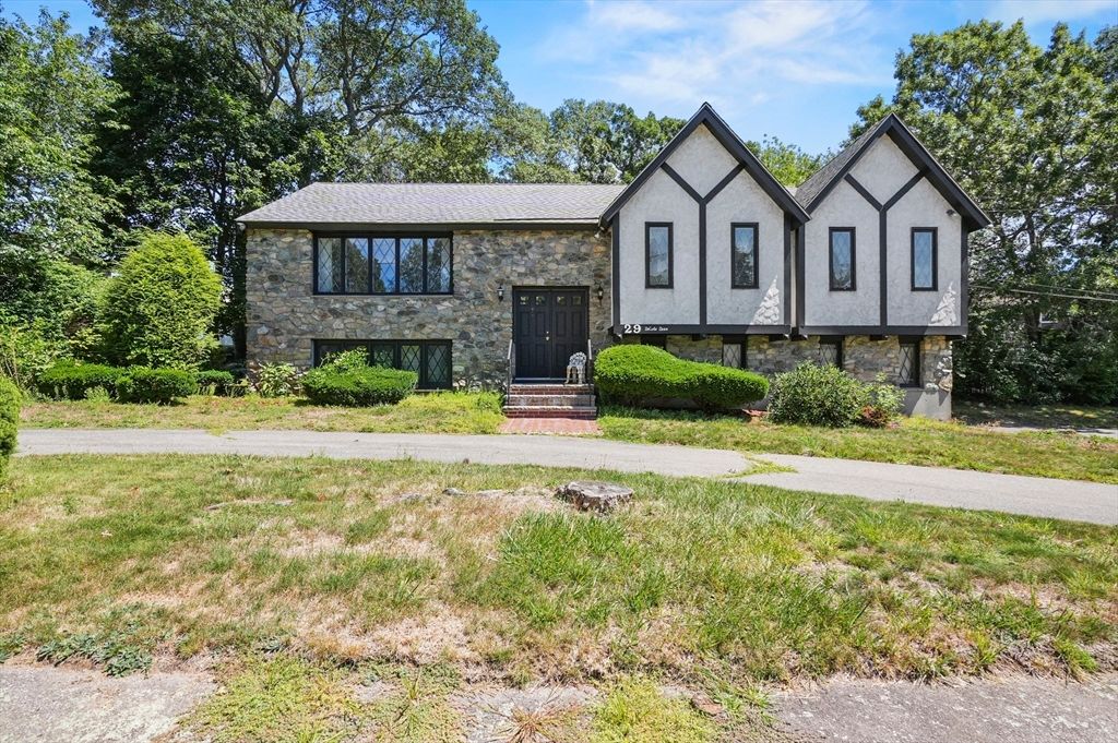 Backyard, Exterior, Facade, Tudor Revival