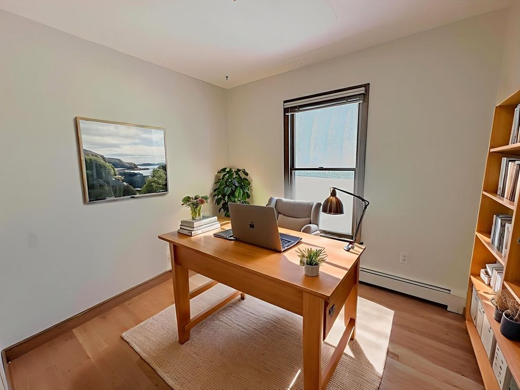 Home Office, Interior, Wood Texture Flooring