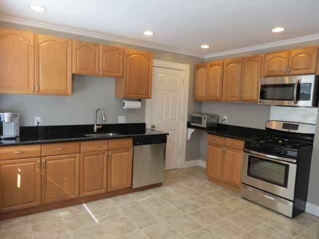 Interior, Kitchen, Recessed Lighting, Stainless Steel Appliances
