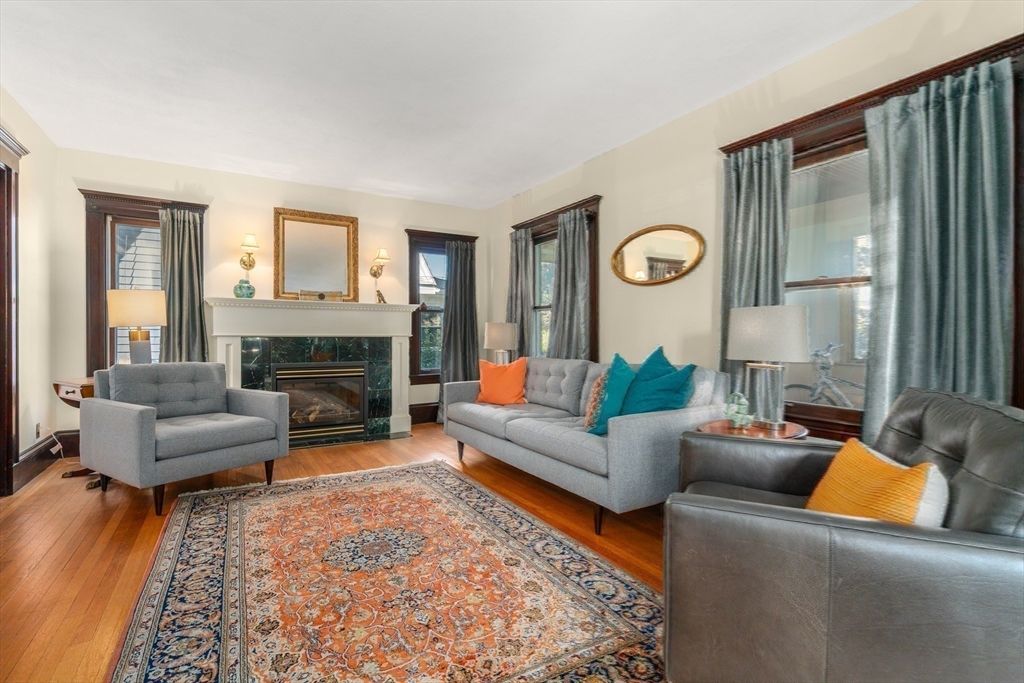 Fireplace, Interior, Living room, Wood Texture Flooring