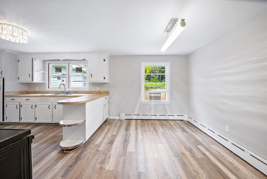 Interior, Kitchen, Wood Texture Flooring