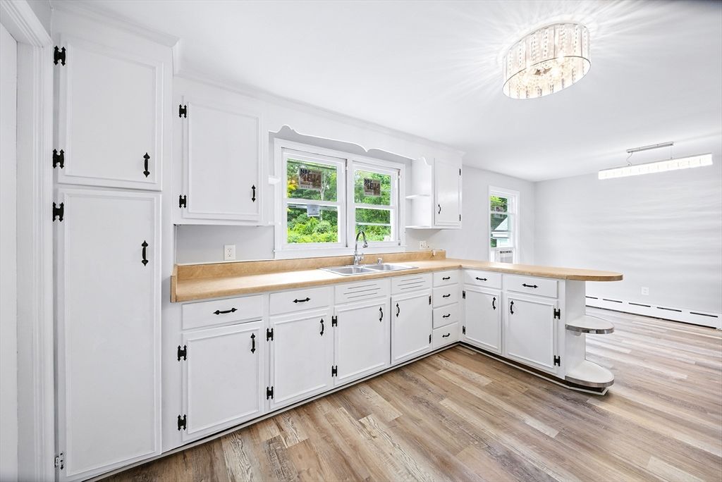 Interior, Kitchen, Wood Texture Flooring