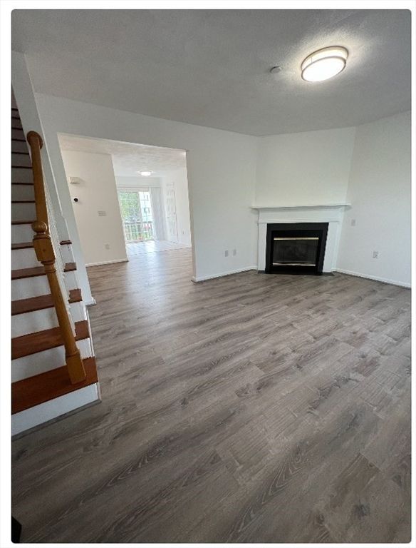 Empty room, Fireplace, Interior, Wood Texture Flooring
