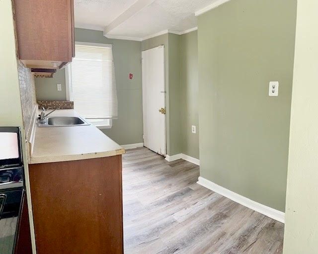 Interior, Kitchen, Wood Texture Flooring