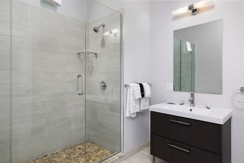 Bathroom, Glass Shower, Interior