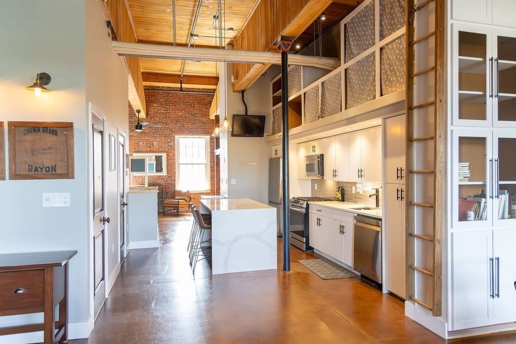 Interior, Kitchen, Stainless Steel Appliances, Stone Walls, Wooden Beams, Wooden Ceilings