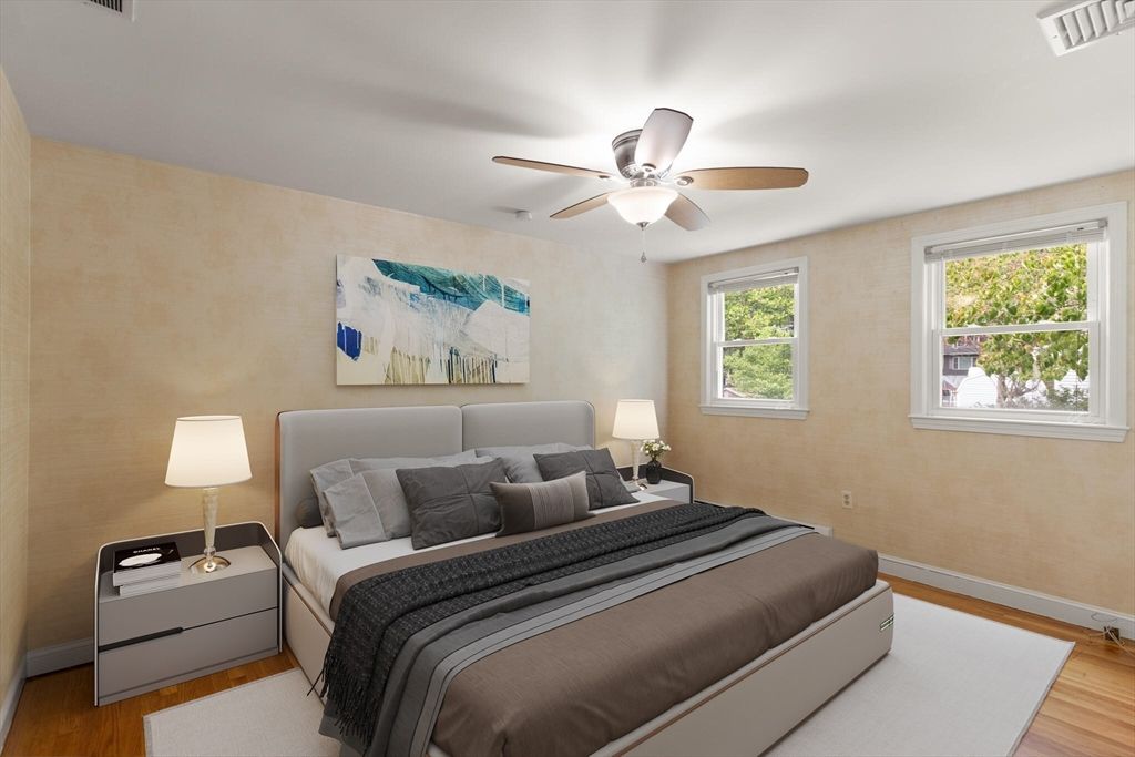 Bedroom, Interior, Wood Texture Flooring