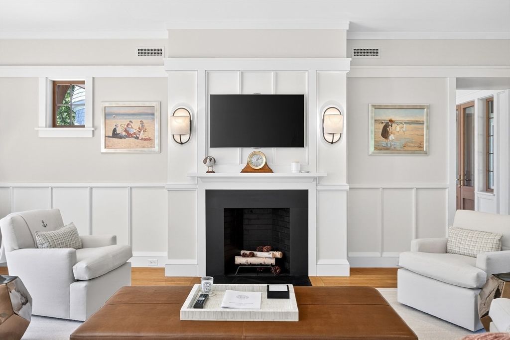 Fireplace, Interior, Living room, Wood Texture Flooring