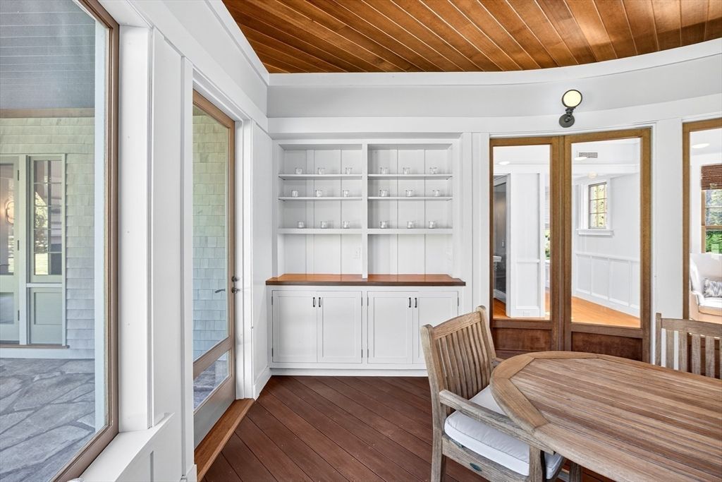 Dining room, Interior, Wooden Ceilings, Wood Texture Flooring
