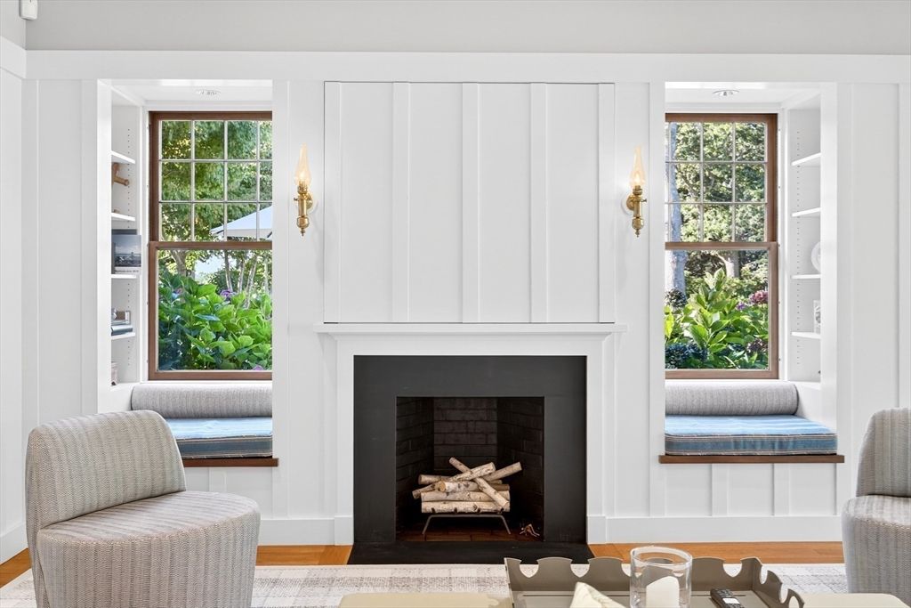 Fireplace, Interior, Wood Texture Flooring