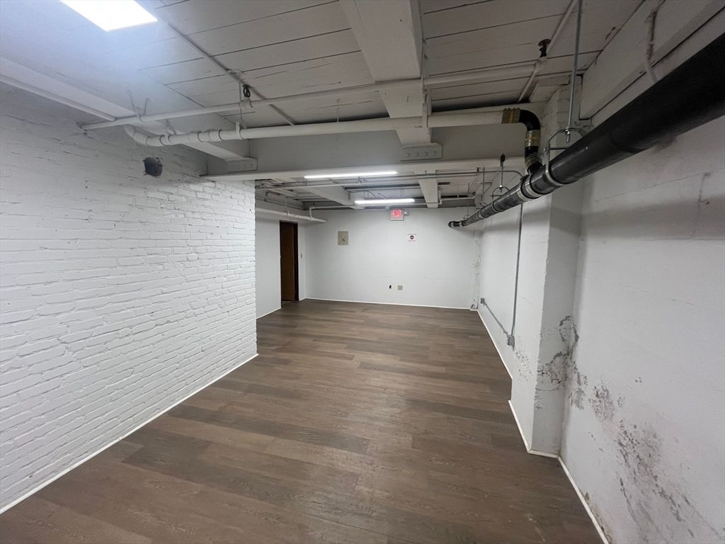 Interior, Stone Walls, Wood Texture Flooring