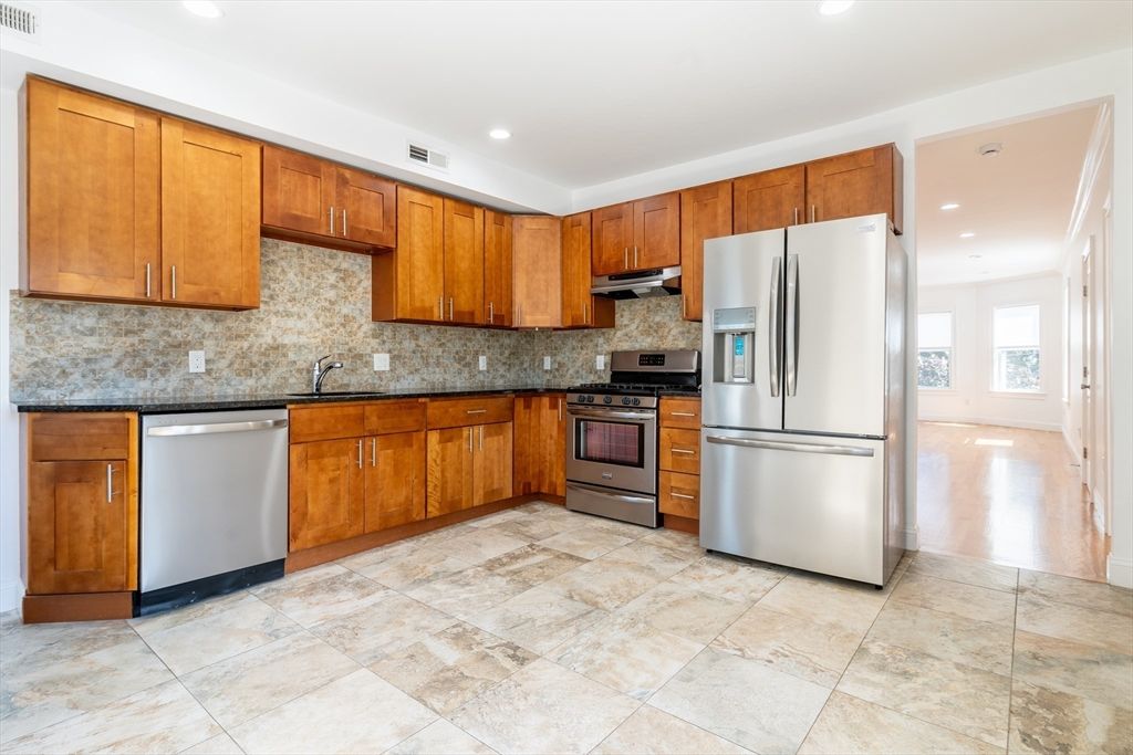 Interior, Kitchen, Recessed Lighting, Stainless Steel Appliances