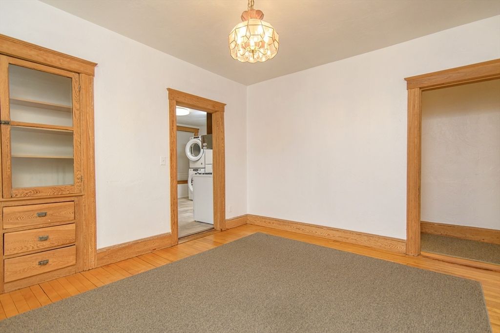 Interior, Pendant Lights, Utility Closets, Washer, Wood Texture Flooring