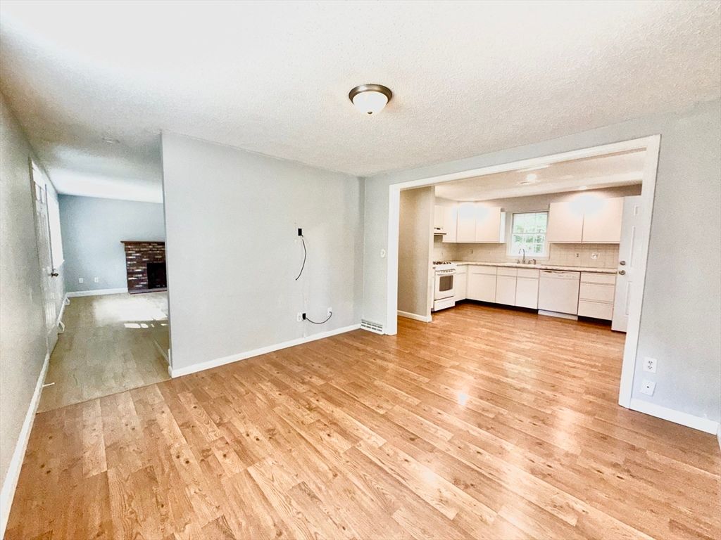 Empty room, Interior, Kitchen, Wood Texture Flooring