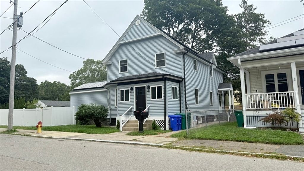 Backyard, Exterior, Facade, Solar Panels, Queen Anne Victorian