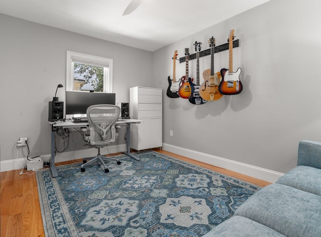 Home Office, Interior, Wood Texture Flooring