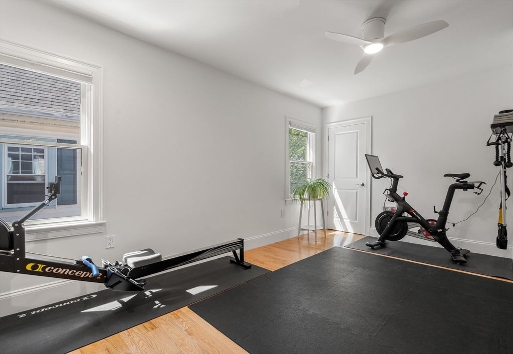 Fitness Equipment, Interior, Wood Texture Flooring